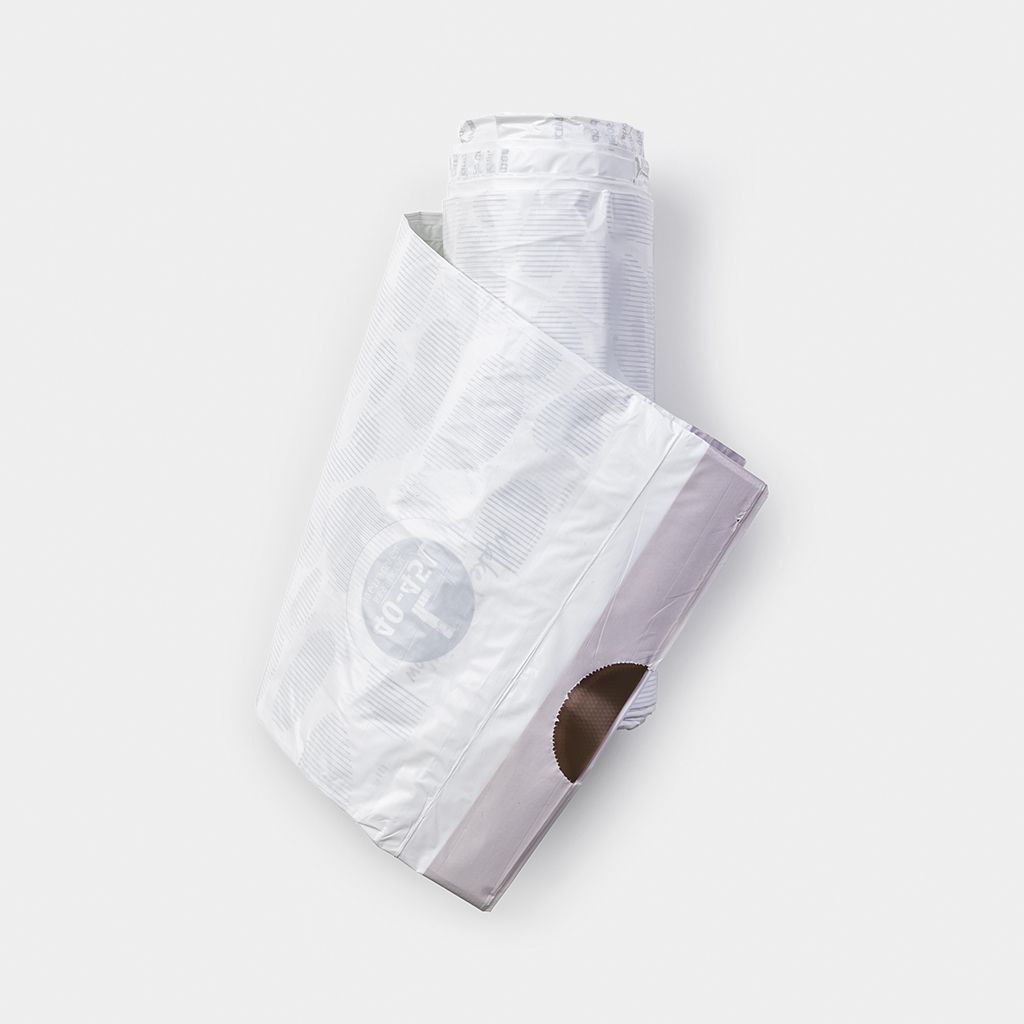 Brabantia Waste Bags Dispenser Pack L, 30 pcs, 40-45 Litre/Size L, White,  Count