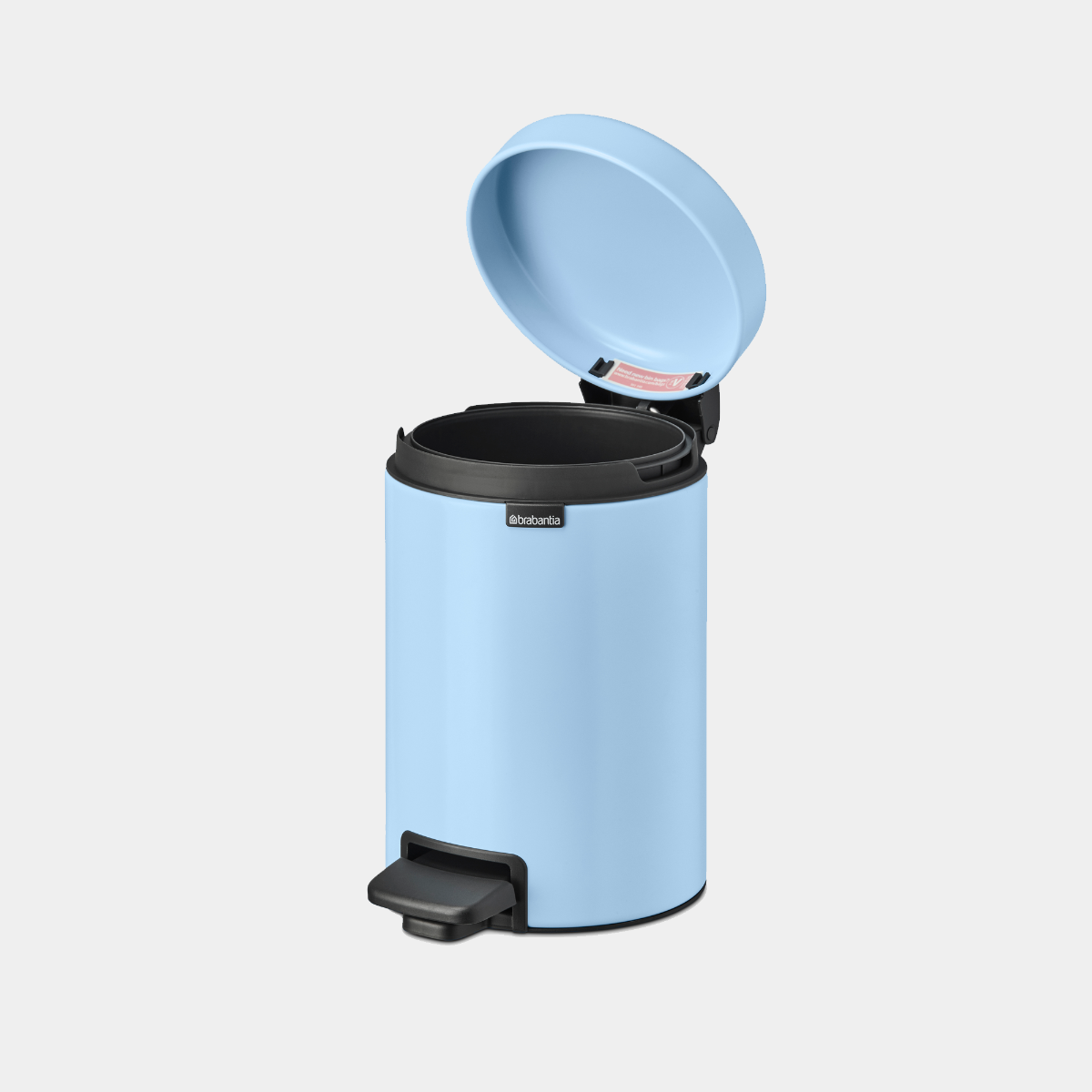 NewIcon Step on Trash Can 0.8 gallon (3 liter) - Dreamy Blue