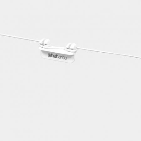 Set filo per stendere, 12 metri - White
