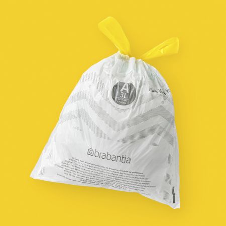 Sac poubelle Brabantia PerfectFit avec cordon de fermeture code G 23-30  litres 20 sacs par rouleau recyclé