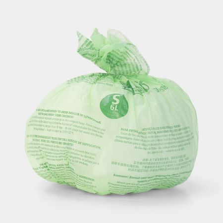 6L 10L 20L personnalisé 100% compostable déchets alimentaires entièrement  biodégradables Sacs de poubelle Eco pour la cuisine - Chine Sac rétractable  100 % biodégradable et sacs de déchets compostables pour la cuisine prix