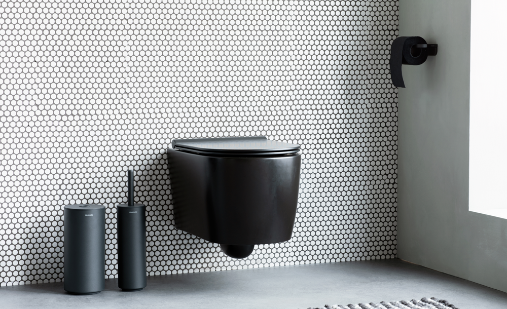 MindSet 3-teiliges Toilettenzubehörset Mineral Infinite Grey