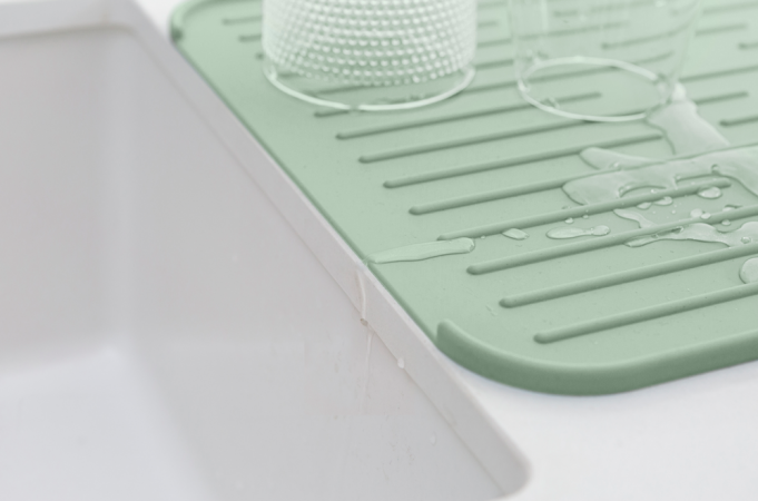 Silicone Dish Drying Mat SinkSide - Jade Green
