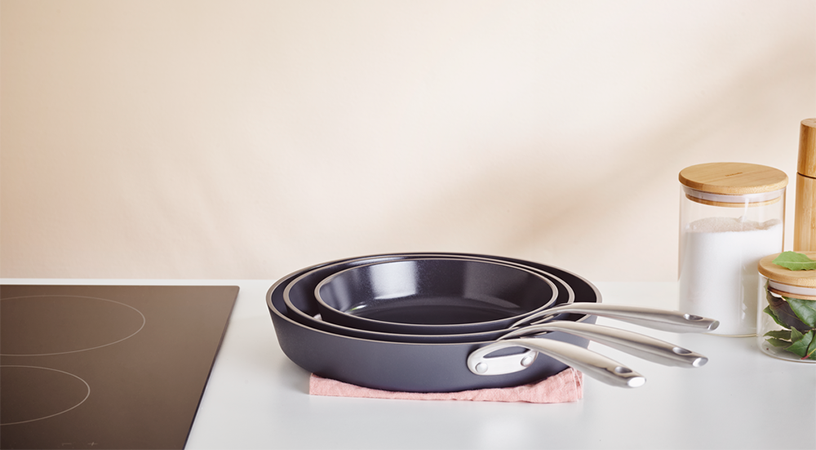 Zenn Frying Pan 24 cm, Non-Stick - Matt Black