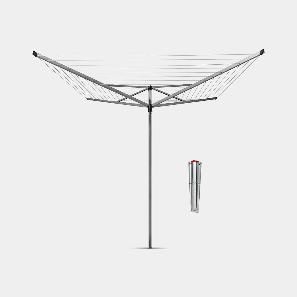 Strata Tendedero giratorio paralelo resistente para exteriores, 184 pies,  secador de tendedero de paraguas de 184 pies, marco de aluminio y acero