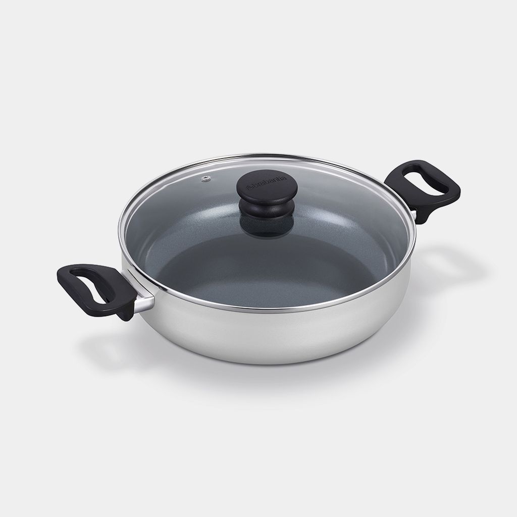 Indu, patelnia sauté 28 cm, powłoka nieprzywierająca — Light Grey