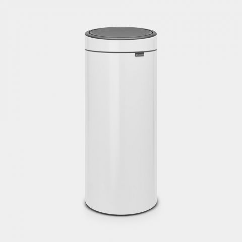 Touch Bin New, 30 litros, cubo interior de plástico - White