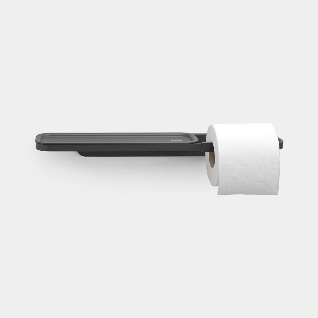 MindSet Porte-rouleau de papier hygiénique avec étagère - Mineral Infi