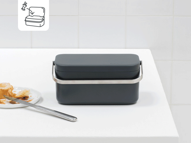 SinkSide Bayeta escurreplatos de microfibra , 47x40 cm - Dark Grey