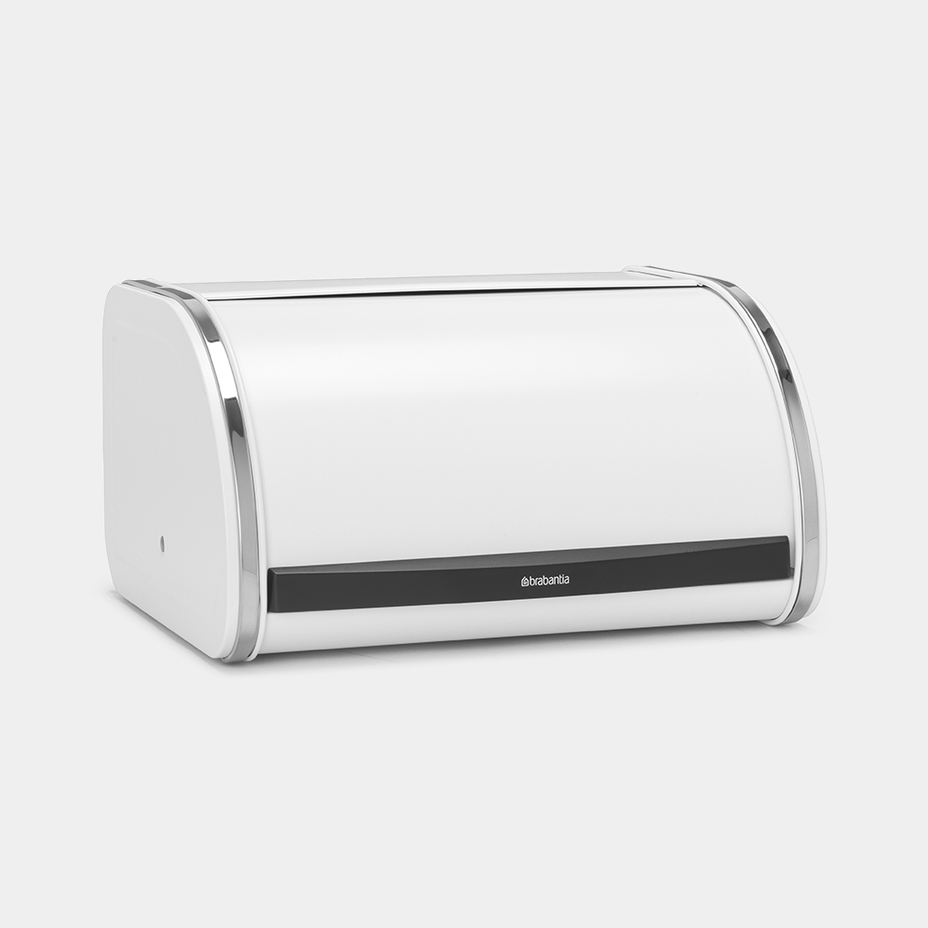 Roll Top Bread Bin, Medium White Brabantia