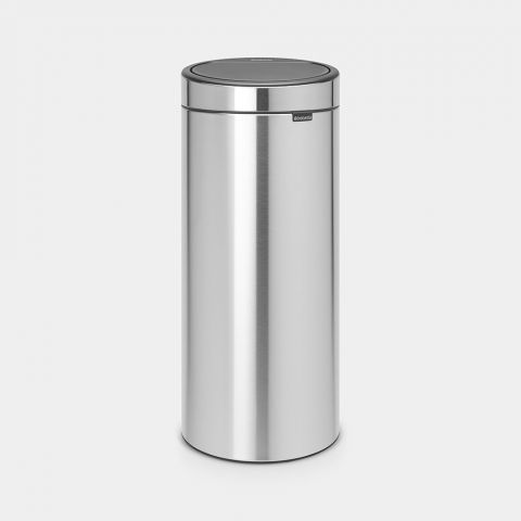 ik heb dorst Hoes Schat Touch Bin New afvalemmer, 30 liter, kunststof binnenemmer - Matt Steel |  Brabantia