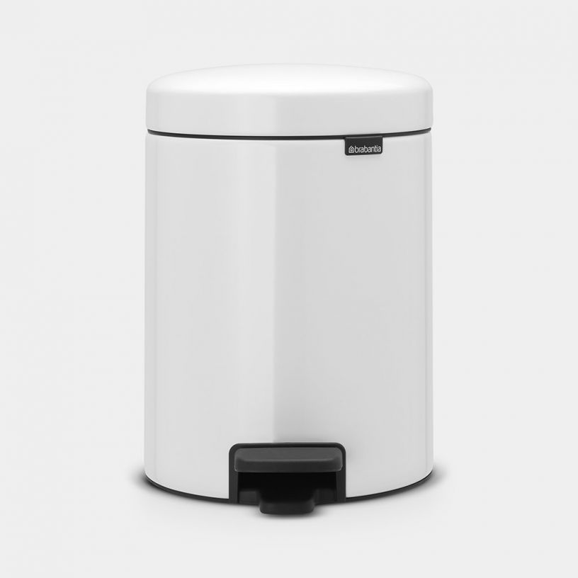 NewIcon Pedal Bin 5 litre - White | Brabantia